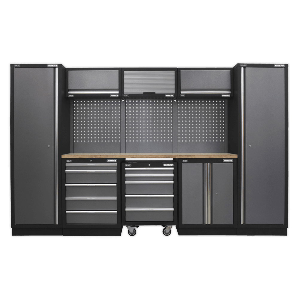 Sealey Modular Storage System Combo - Pressed Wood Worktop Model No-APMSSTACK03W