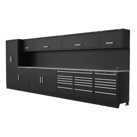 Sealey Complete Modular Workshop Storage Combination - Stainless Steel Worktop Model No-APMSSTEEL