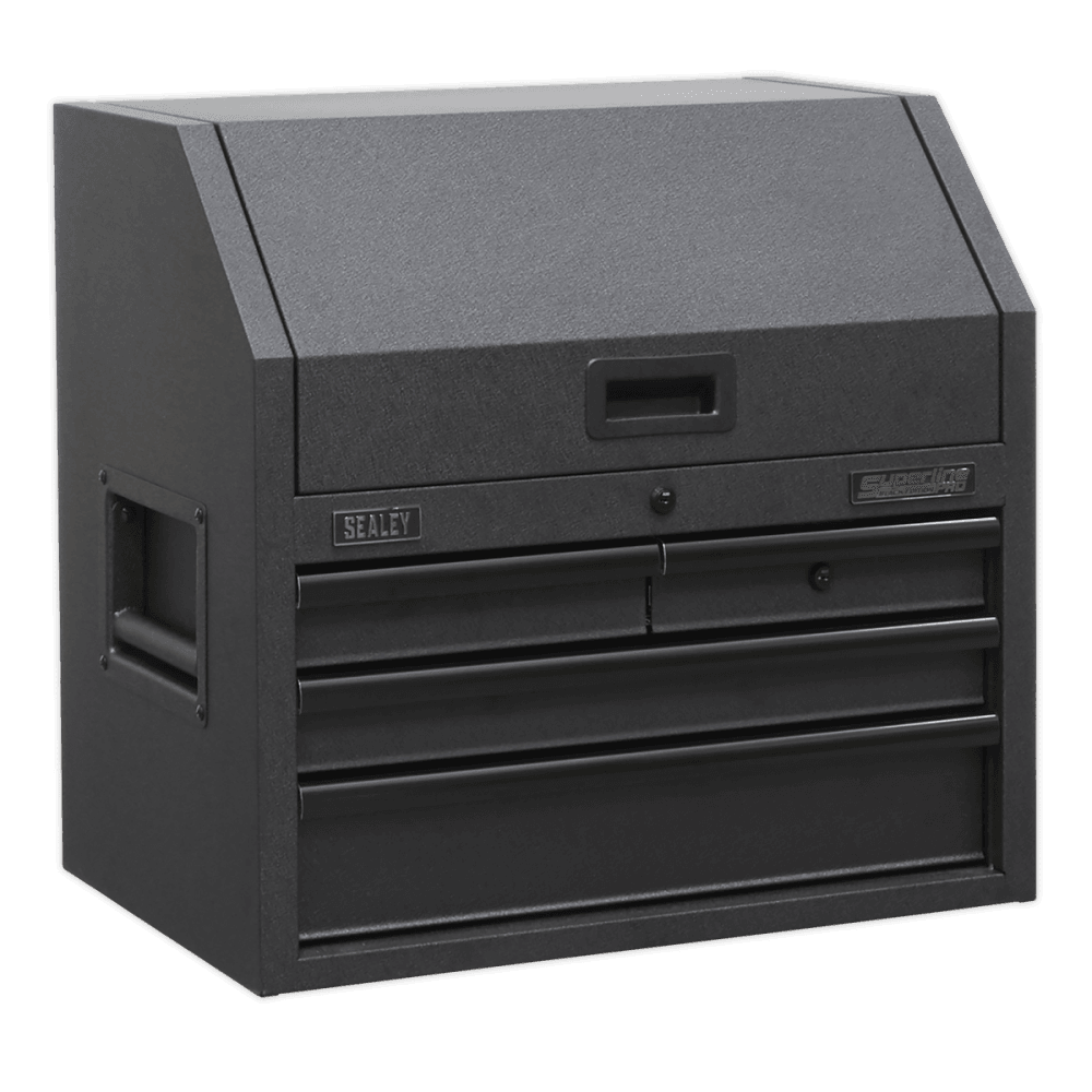 Sealey Superline PRO® Black Edition Topchest with 4 Soft Close Drawers & Power Bar 660mm Model No-AP2704BE