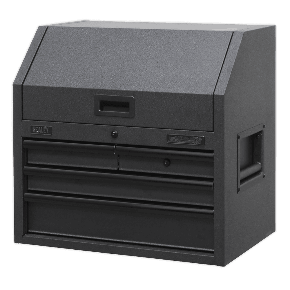Sealey Superline PRO® Black Edition Topchest with 4 Soft Close Drawers & Power Bar 660mm Model No-AP2704BE