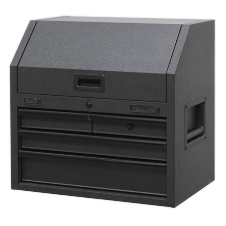 Sealey Superline PRO® Black Edition Topchest with 4 Soft Close Drawers & Power Bar 660mm Model No-AP2704BE