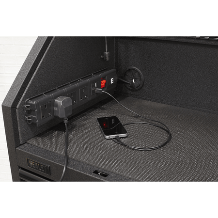 Sealey Superline PRO® Black Edition Topchest with 4 Soft Close Drawers & Power Bar 660mm Model No-AP2704BE