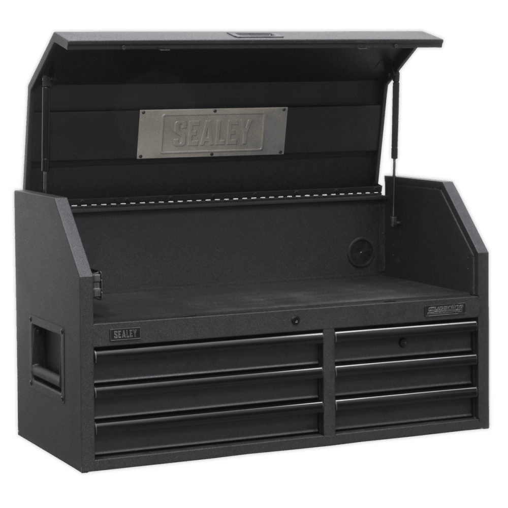 Sealey Superline PRO® Black Edition Topchest with 6 Soft Close Drawers & Power Bar 1030mm Model No-AP4106BE