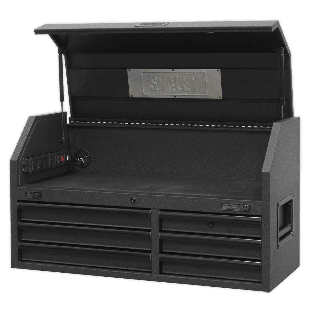 Sealey Superline PRO® Black Edition Topchest with 6 Soft Close Drawers & Power Bar 1030mm Model No-AP4106BE