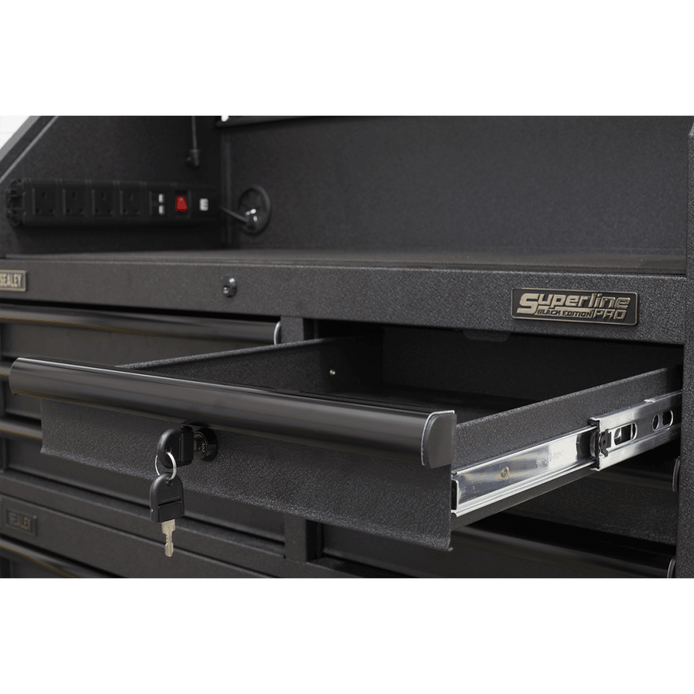 Sealey Superline PRO® Black Edition Topchest with 6 Soft Close Drawers & Power Bar 1030mm Model No-AP4106BE