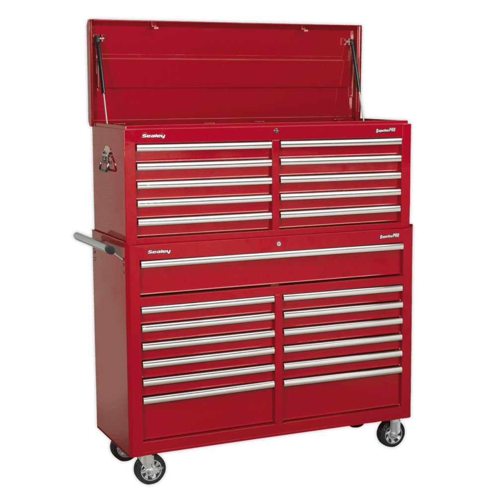 Sealey Tool Chest Combination 23 Drawer with Ball Bearing Slides - Red Model No-AP52COMBO1
