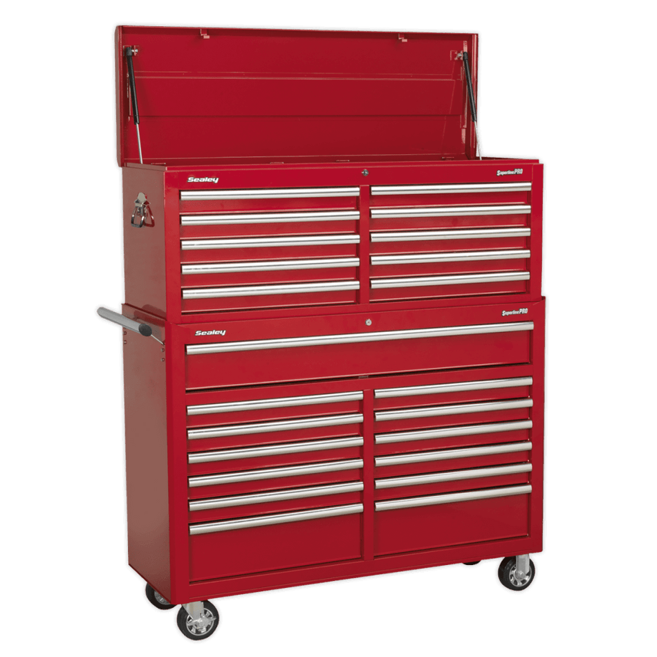 Sealey Tool Chest Combination 23 Drawer with Ball Bearing Slides - Red Model No-AP52COMBO1