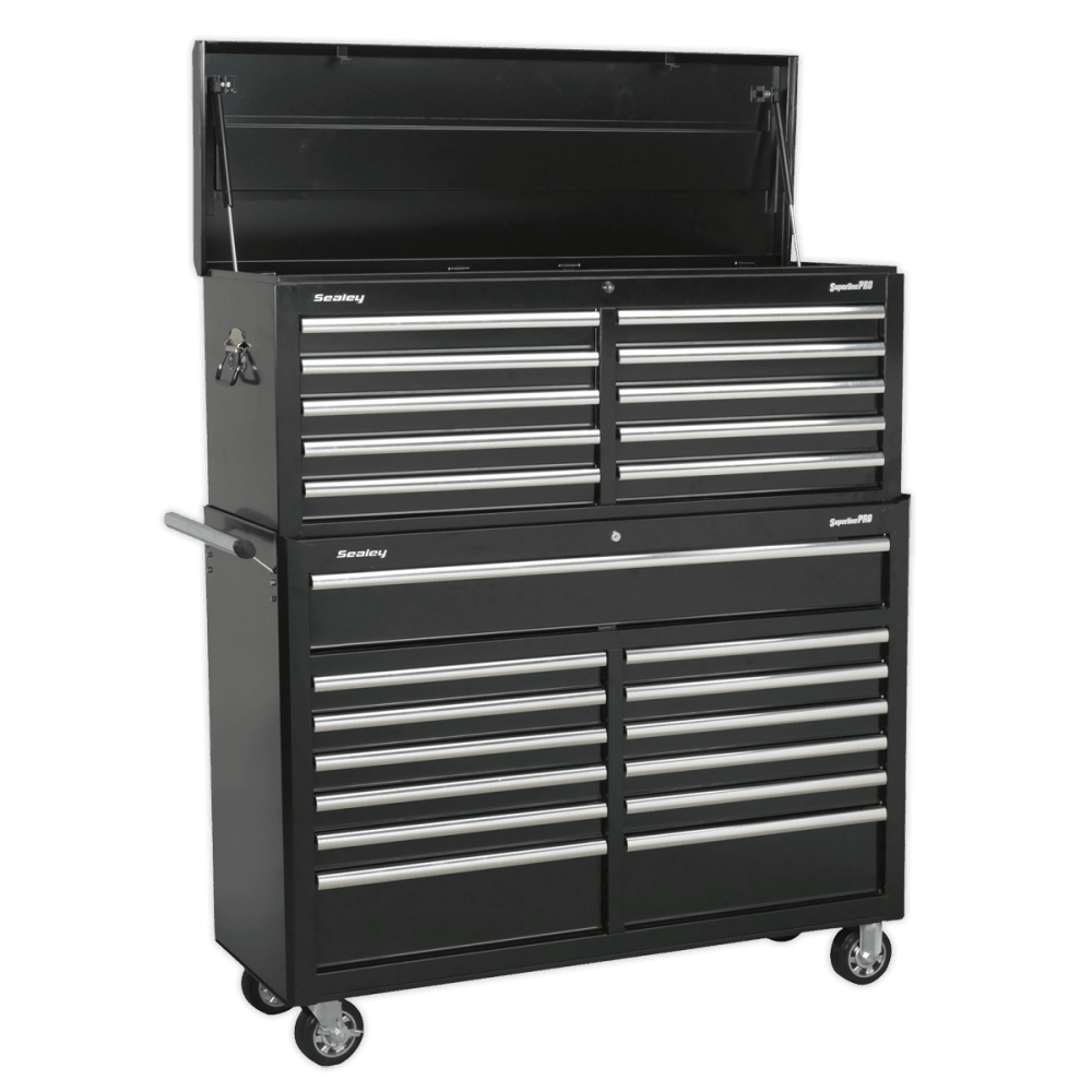 Sealey Tool Chest Combination 23 Drawer with Ball Bearing Slides - Black Model No-AP52COMBO2