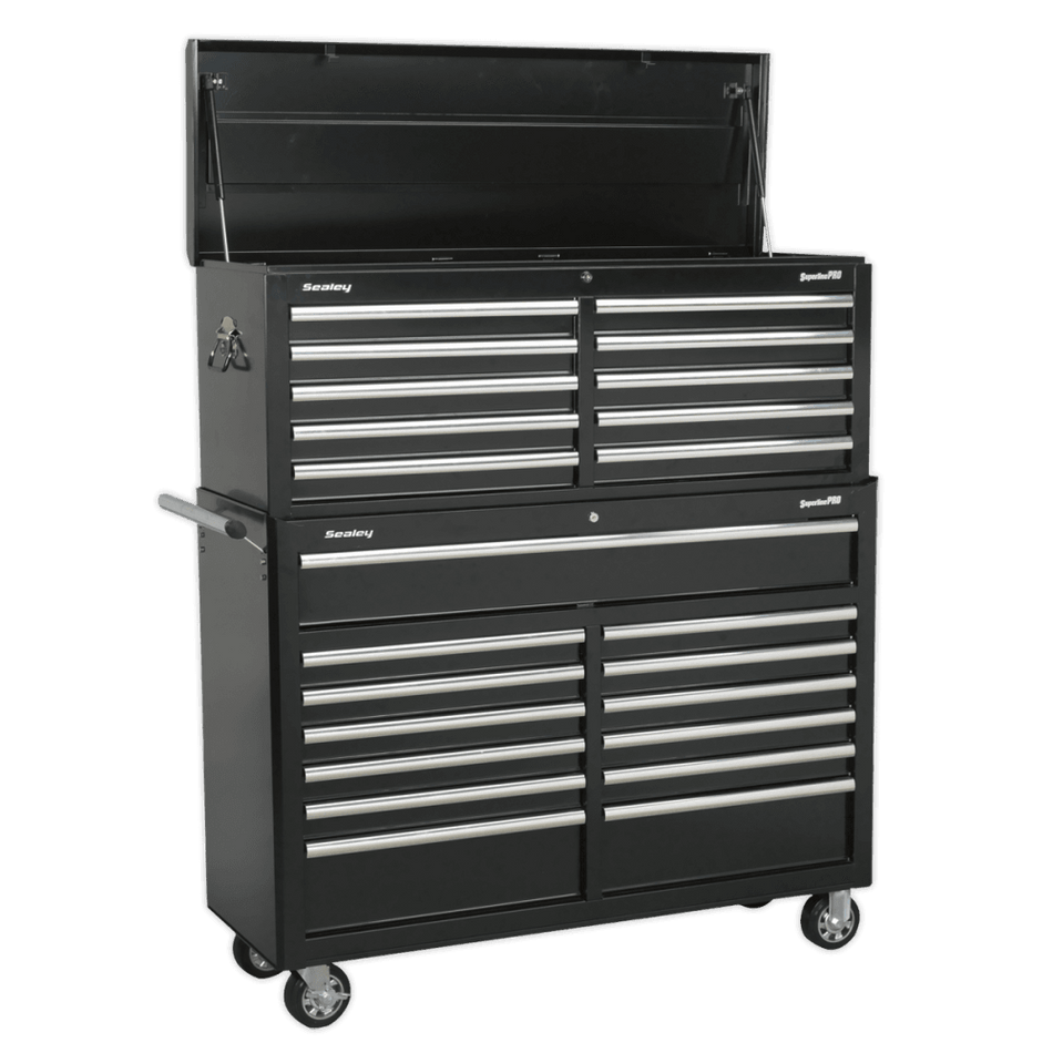 Sealey Tool Chest Combination 23 Drawer with Ball Bearing Slides - Black Model No-AP52COMBO2