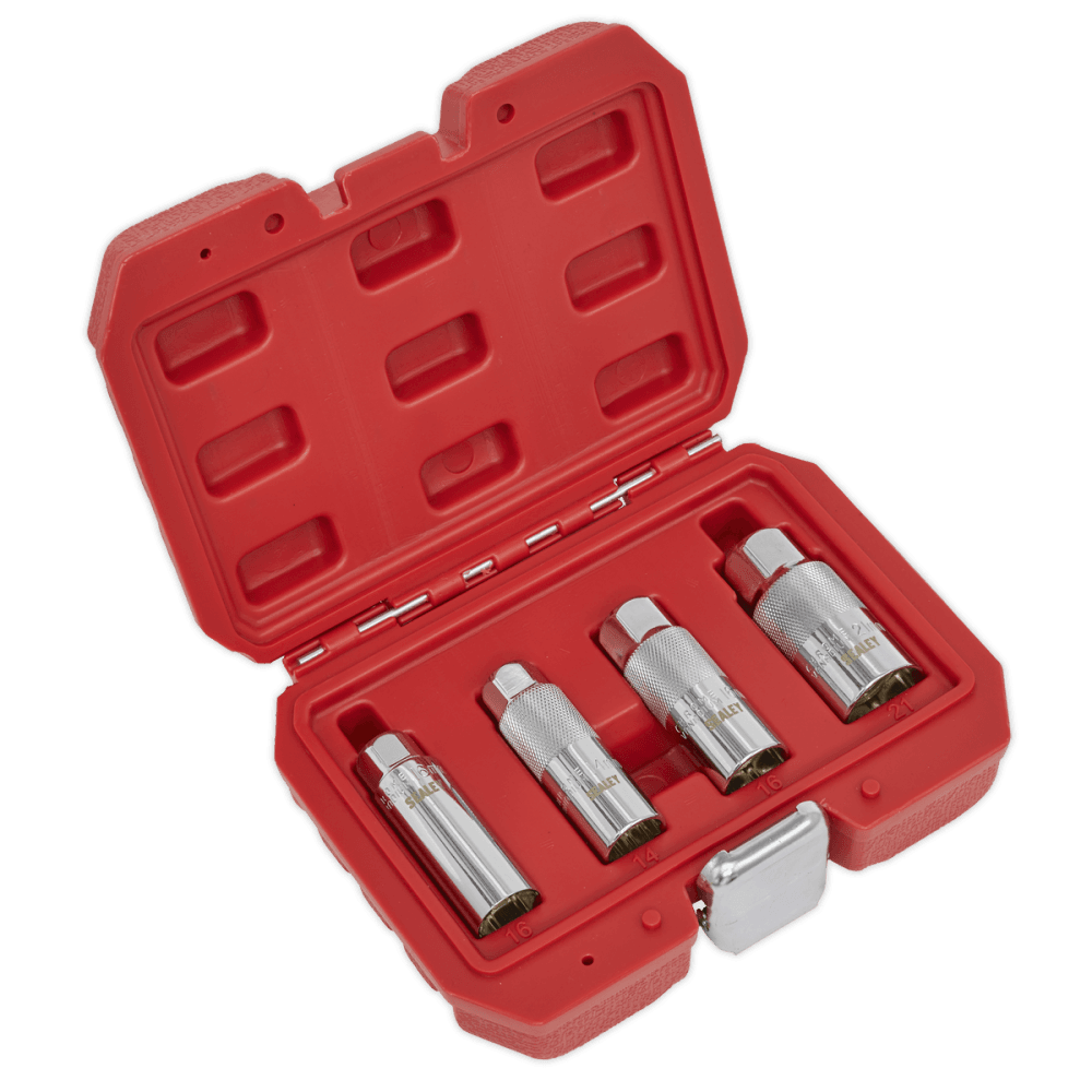 Sealey Magnetic Spark Plug Socket Set 4pc 3/8"Sq Drive Model No-AK65561