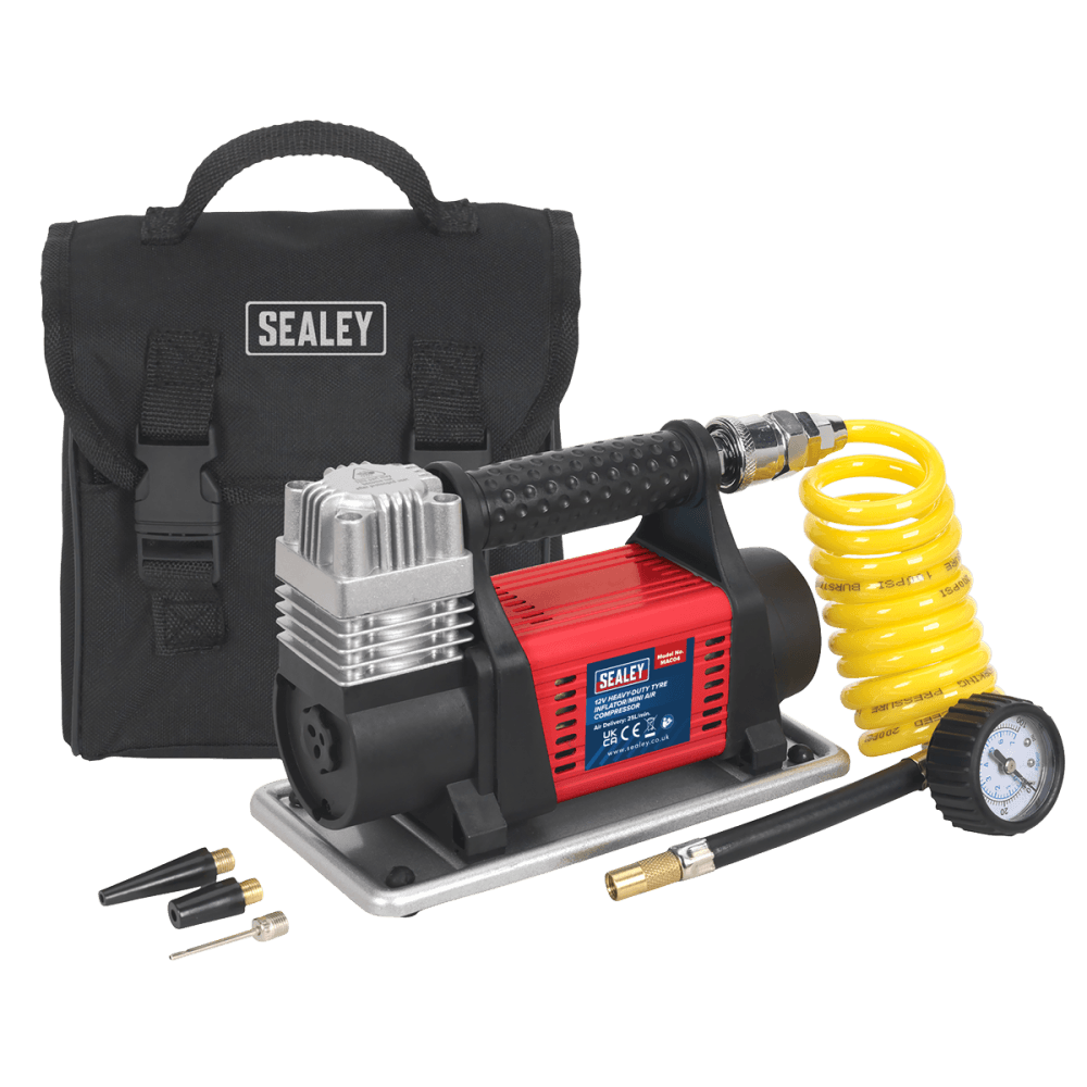 Sealey Mini Air Compressor 12V Heavy-Duty Model No-MAC04