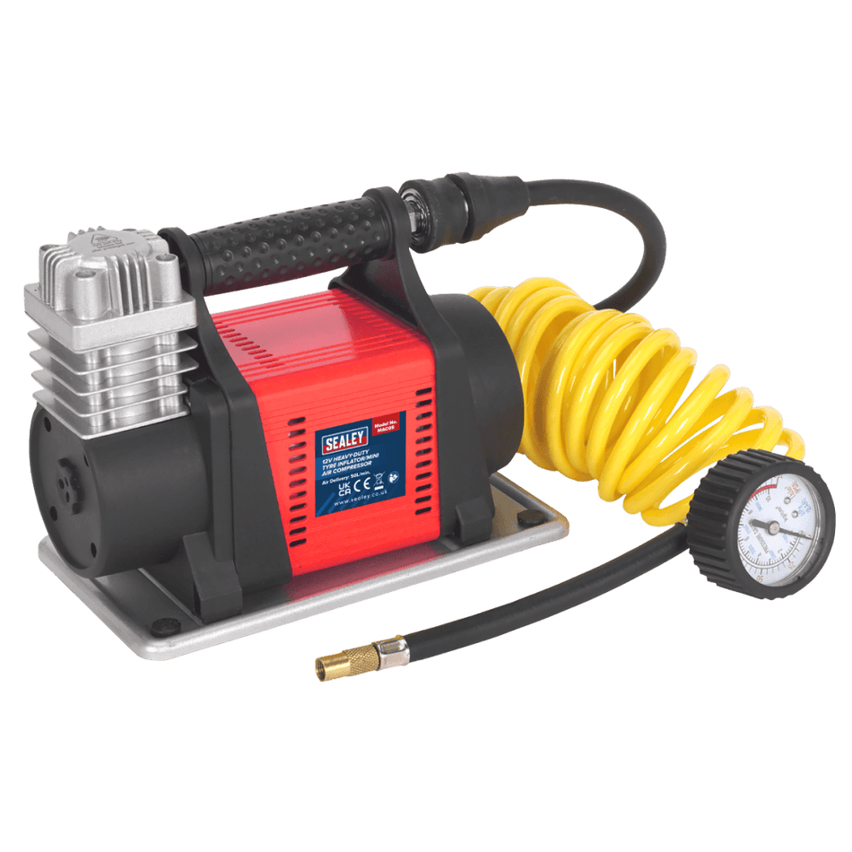 Sealey Mini Air Compressor 12V Heavy-Duty Model No-MAC05