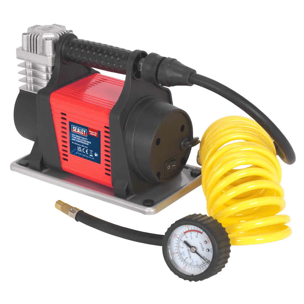 Sealey Mini Air Compressor 12V Heavy-Duty Model No-MAC05
