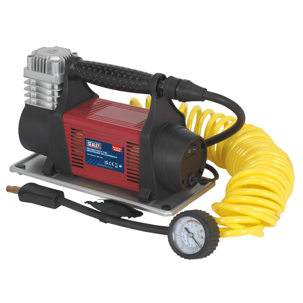Sealey Mini Air Compressor 12V Heavy-Duty Model No-MAC06