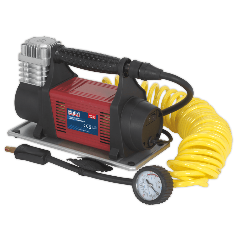 Sealey Mini Air Compressor 12V Heavy-Duty Model No-MAC06
