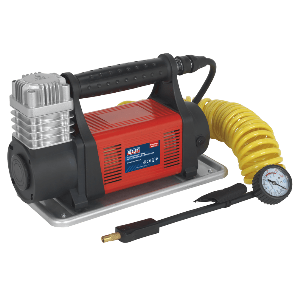 Sealey Mini Air Compressor 12V Heavy-Duty Model No-MAC07