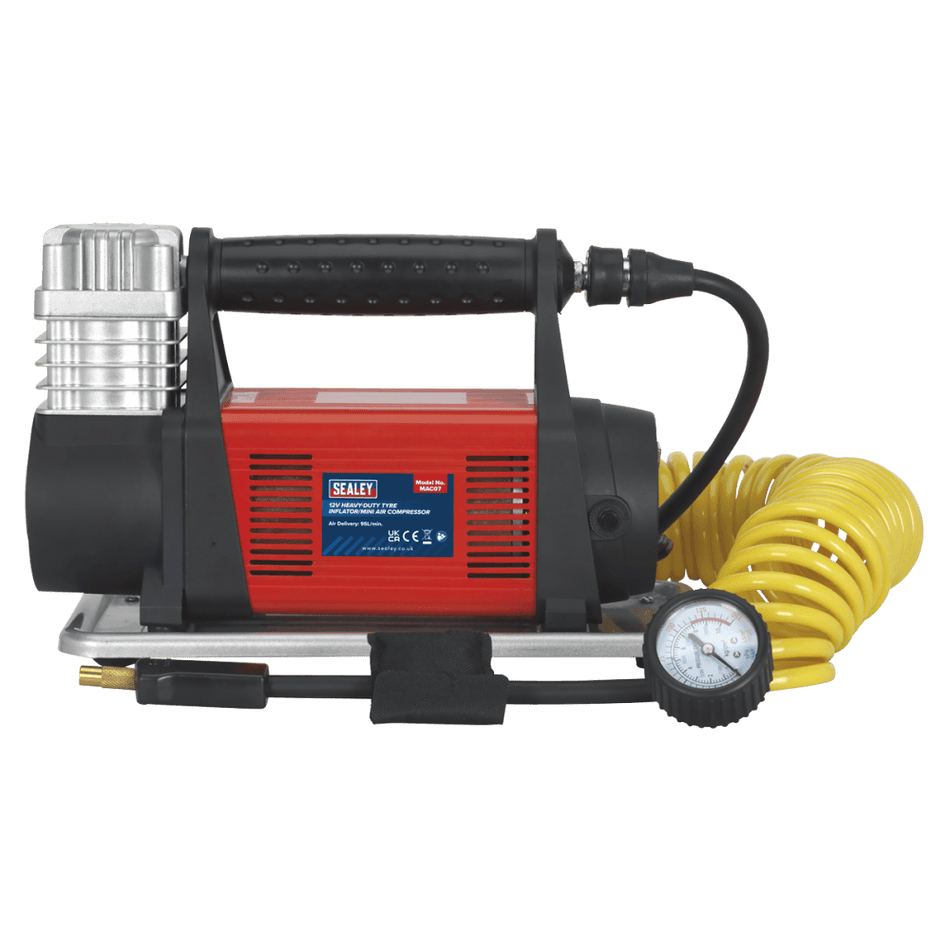 Sealey Mini Air Compressor 12V Heavy-Duty Model No-MAC07