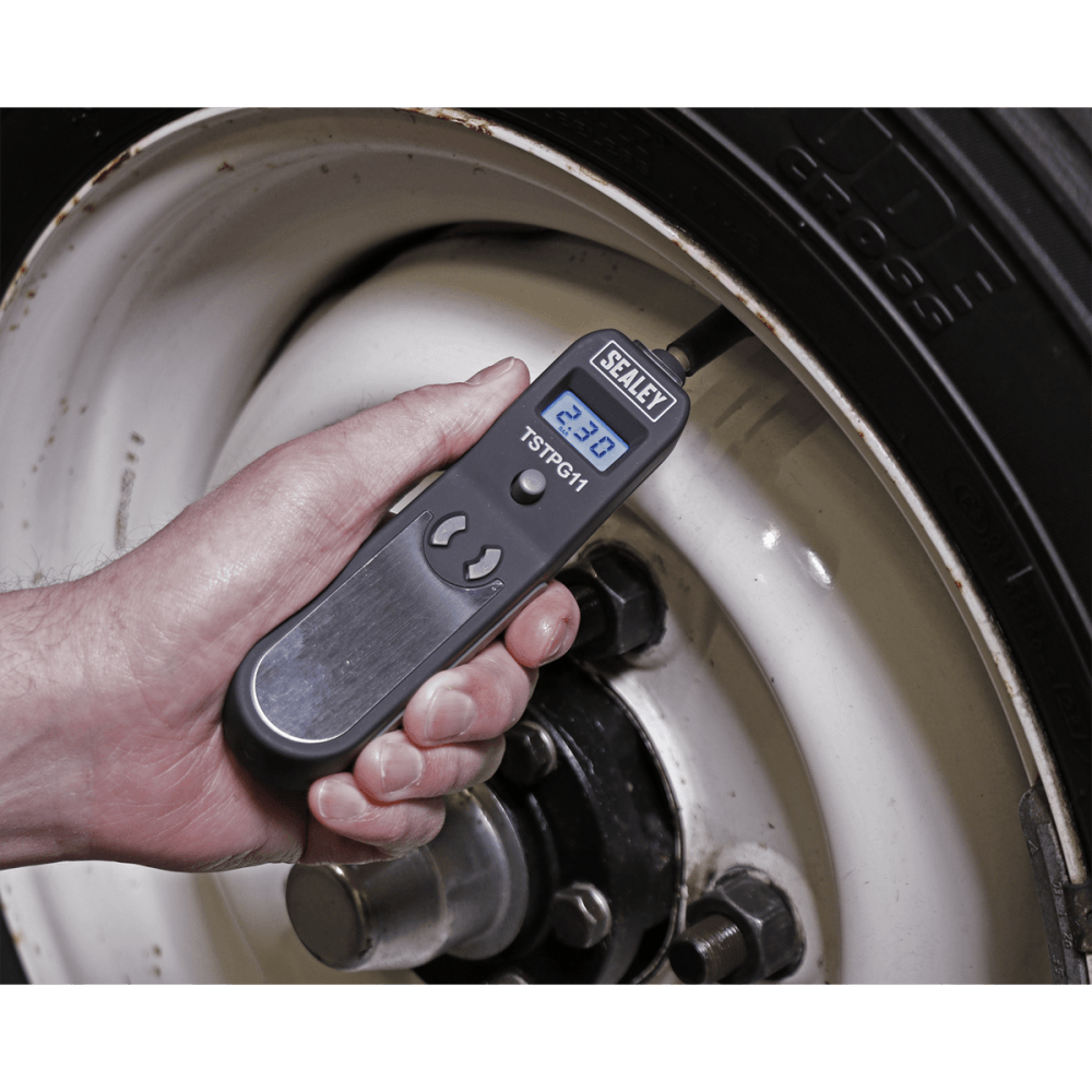 Sealey Digital Tyre Pressure & Tread Depth Gauge Model No-TSTPG11