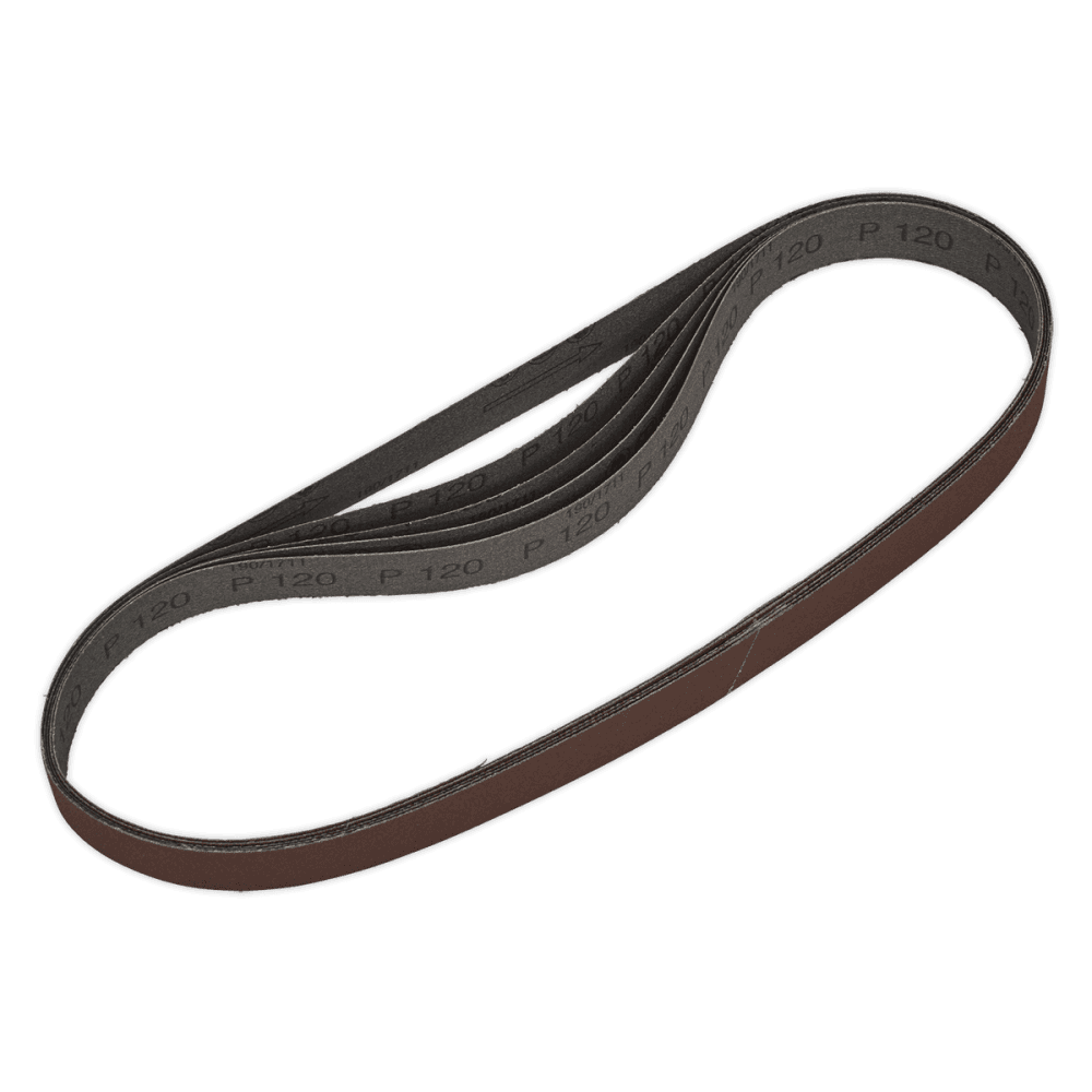 Sealey Sanding Belt 25 x 762mm 120Grit Pack of 5 Model No-SB0019