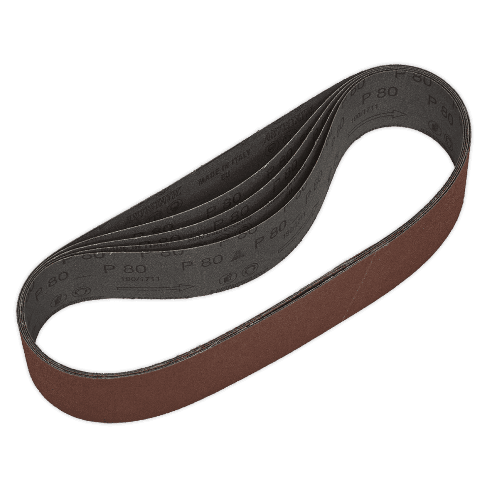 Sealey Sanding Belt 50 x 686mm 80Grit Pack of 5 Model No-SB007