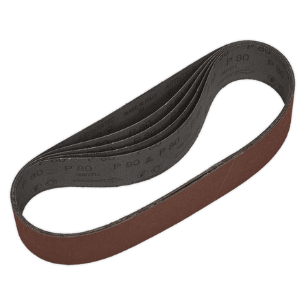 Sealey Sanding Belt 50 x 686mm 80Grit Pack of 5 Model No-SB007