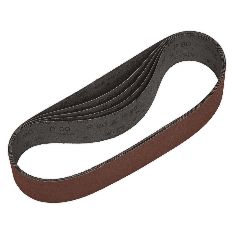 Sealey Sanding Belt 50 x 686mm 80Grit Pack of 5 Model No-SB007