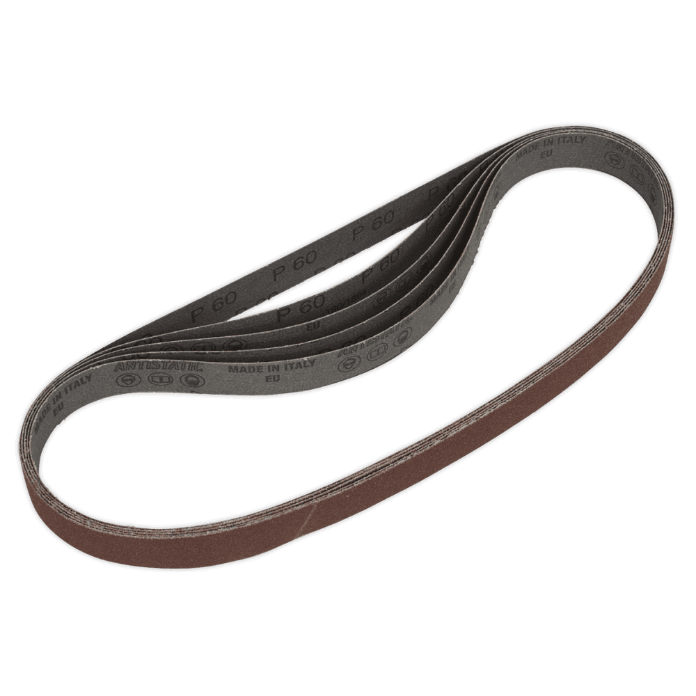 Sealey Sanding Belt 25 x 762mm 60Grit Pack of 5 Model No-SB0020