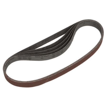 Sealey Sanding Belt 25 x 762mm 60Grit Pack of 5 Model No-SB0020