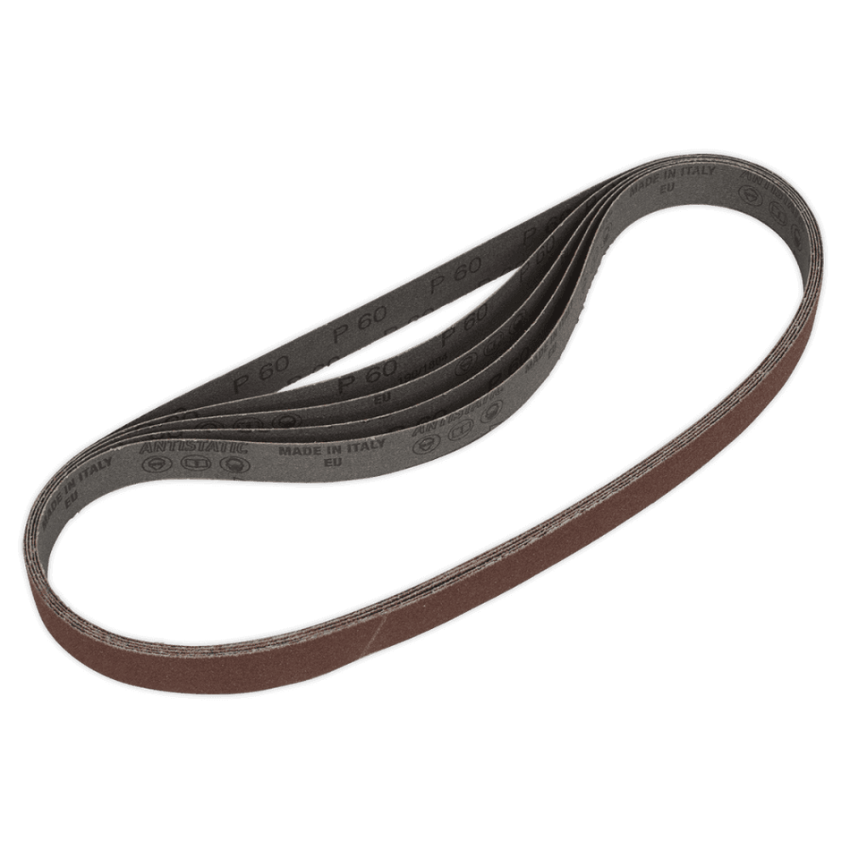 Sealey Sanding Belt 25 x 762mm 60Grit Pack of 5 Model No-SB0020