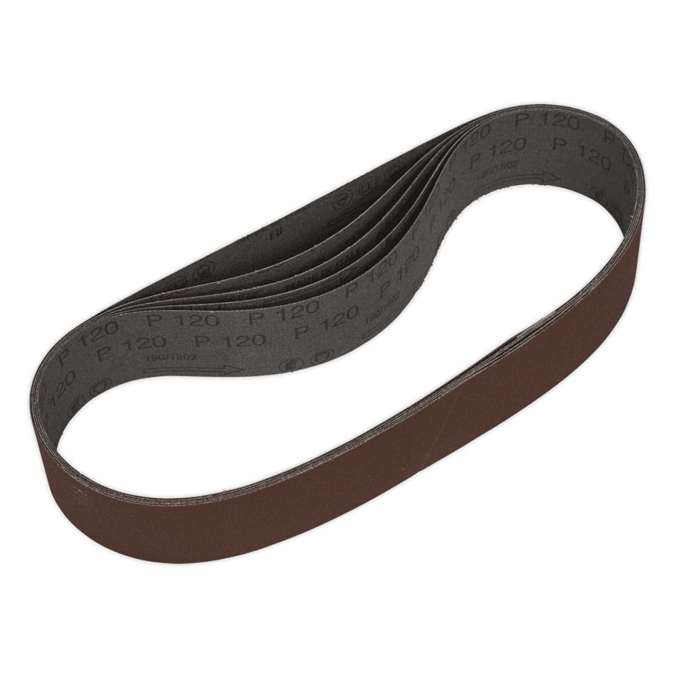 Sealey Sanding Belt 50 x 686mm 120Grit Pack of 5 Model No-SB005