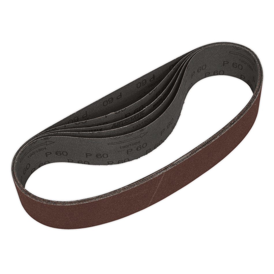 Sealey Sanding Belt 50 x 686mm 60Grit Pack of 5 Model No-SB006