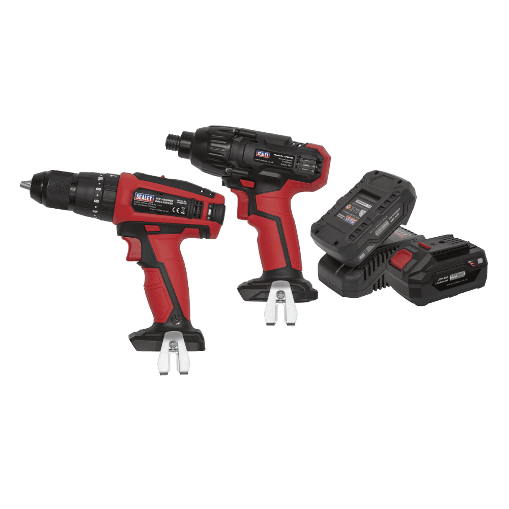 Sealey CP20V - Drill & Impact Driver Kit Model No-CP20VDDCOMBO