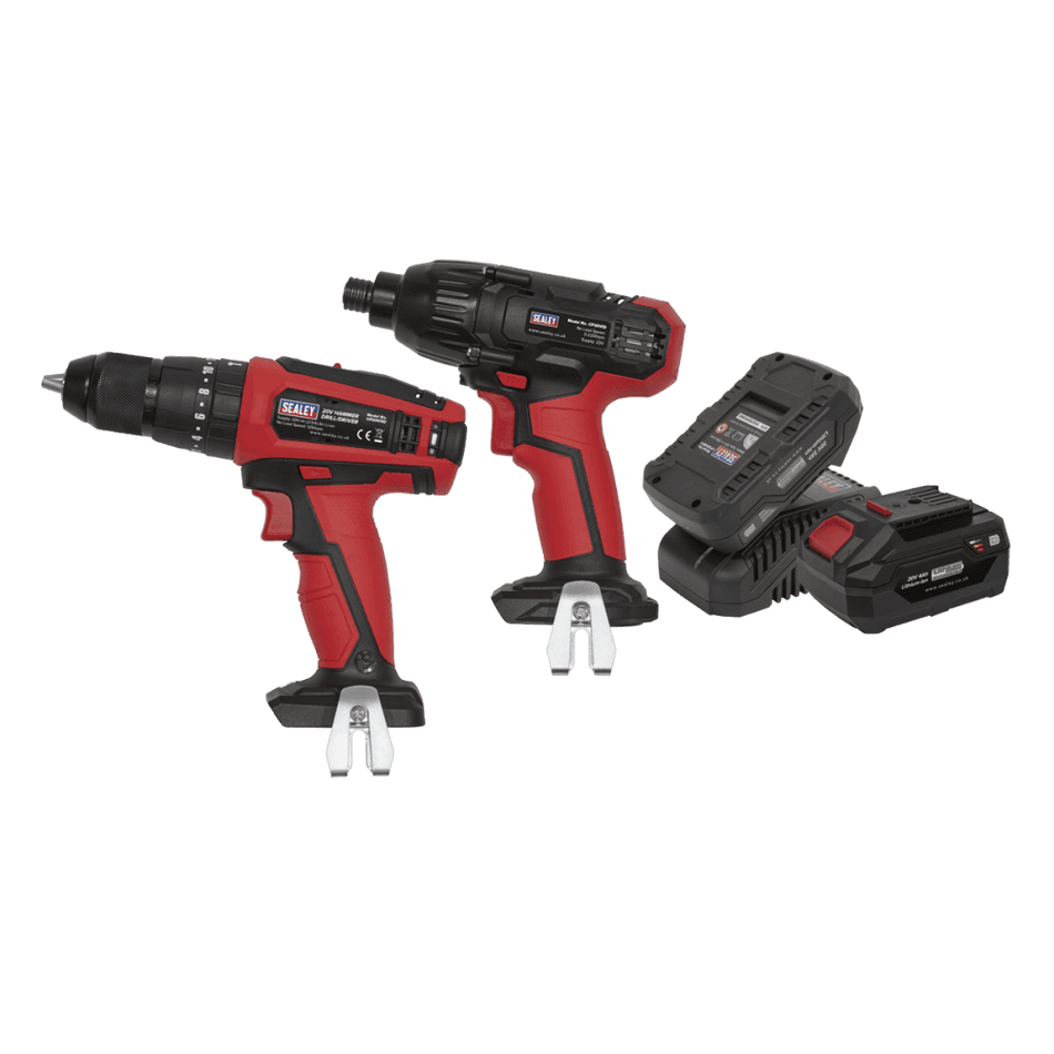 Sealey CP20V - Drill & Impact Driver Kit Model No-CP20VDDCOMBO