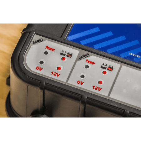 Sealey 6/12V 4 Bank Auto Maintenance Charger 8A (4 x 2A) Model No-MBC420