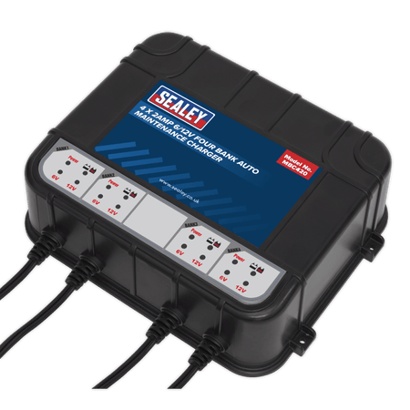Sealey 6/12V 4 Bank Auto Maintenance Charger 8A (4 x 2A) Model No-MBC420