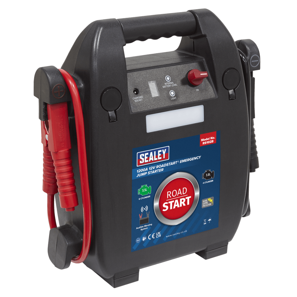 Sealey RoadStart® 12V Emergency 6-Cylinder Jump Starter 3.5L Model No-RS102B