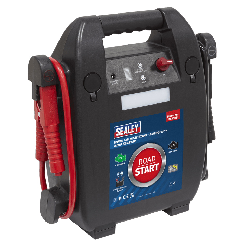 Sealey RoadStartÂ¶© Emergency Jump Starter 12V 3.5ltr 6 Cylinder Model No-RS102B