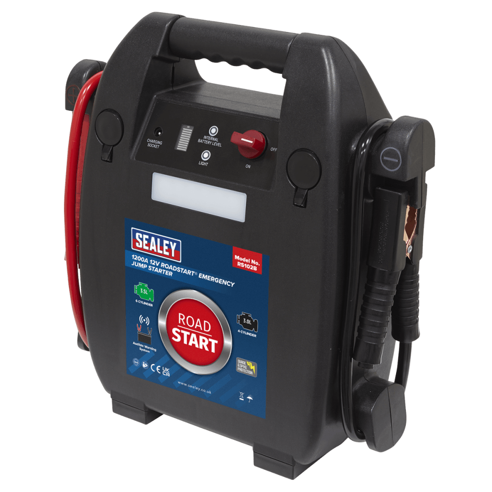 Sealey RoadStart® 12V Emergency 6-Cylinder Jump Starter 3.5L Model No-RS102B