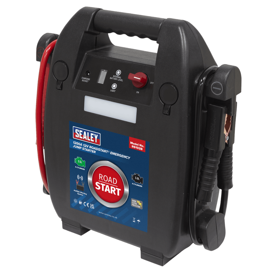 Sealey RoadStartÂ¶© Emergency Jump Starter 12V 3.5ltr 6 Cylinder Model No-RS102B