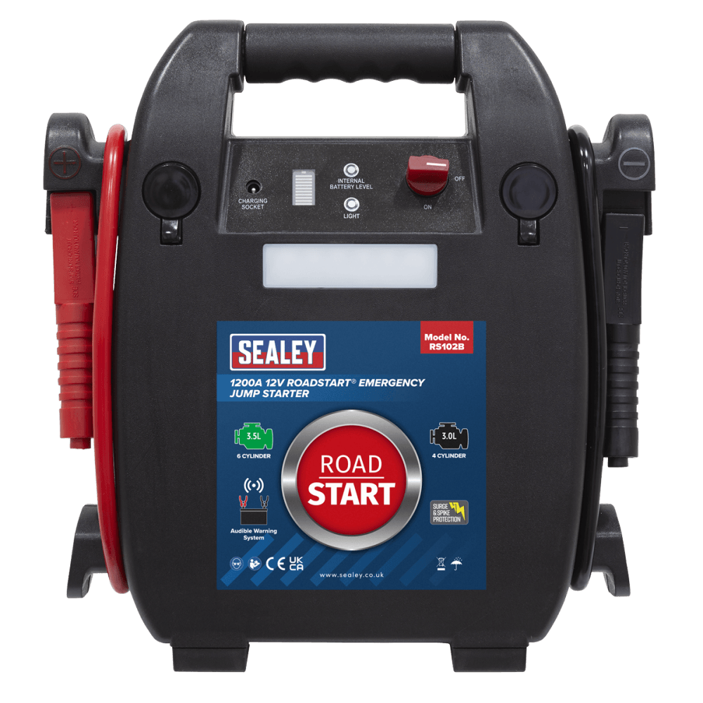 Sealey RoadStart® 12V Emergency 6-Cylinder Jump Starter 3.5L Model No-RS102B