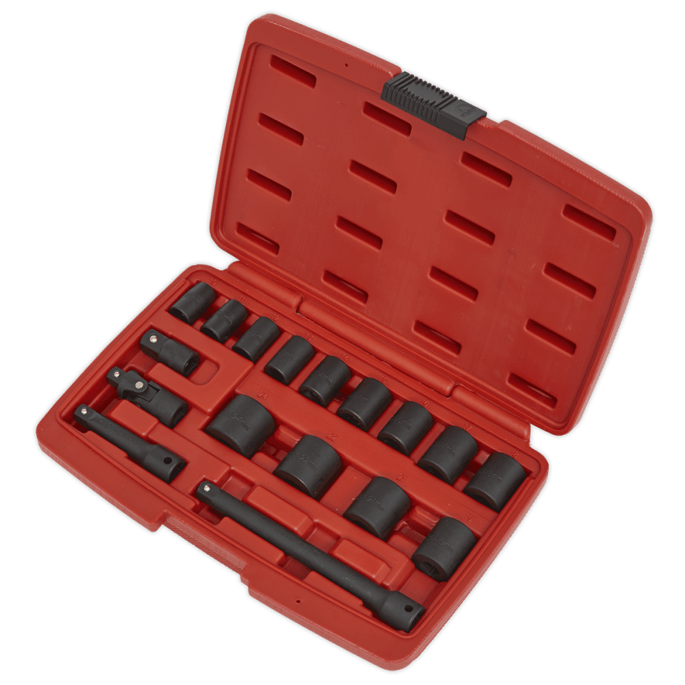 Sealey Impact Socket Set 17pc 3/8"Sq Drive Metric Model No-AK68217