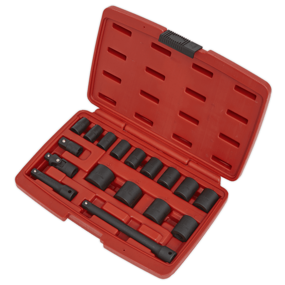 Sealey Impact Socket Set 17pc 3/8"Sq Drive Metric Model No-AK68217