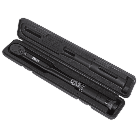 Sealey Micrometer Torque Wrench 3/8"Sq Drive Calibrated Black Series Model No-AK623B