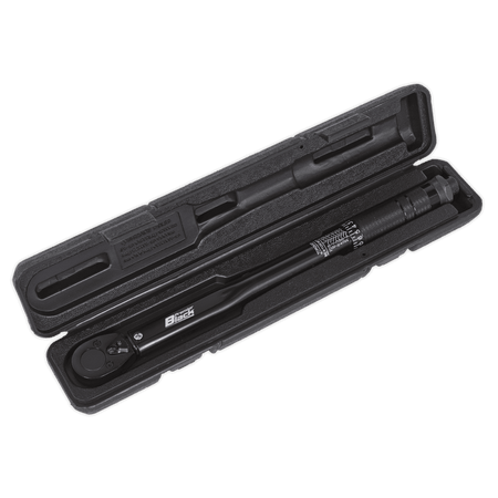 Sealey Micrometer Torque Wrench 3/8"Sq Drive Calibrated Black Series Model No-AK623B