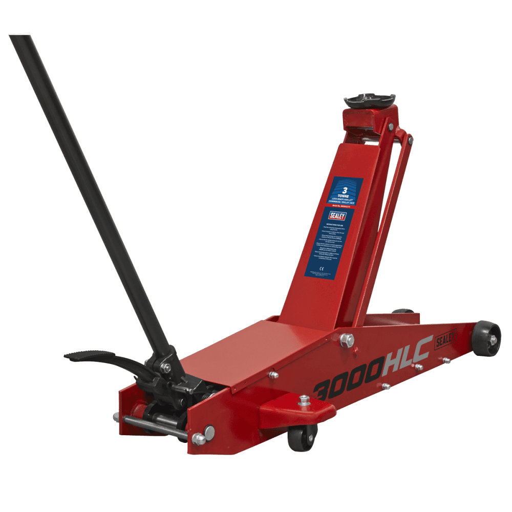 Sealey Trolley Jack 3tonne Long Reach High Lift Commercial Model No-3000HLC