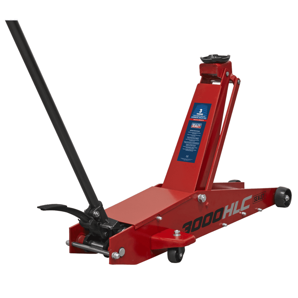 Sealey Trolley Jack 3tonne Long Reach High Lift Commercial Model No-3000HLC
