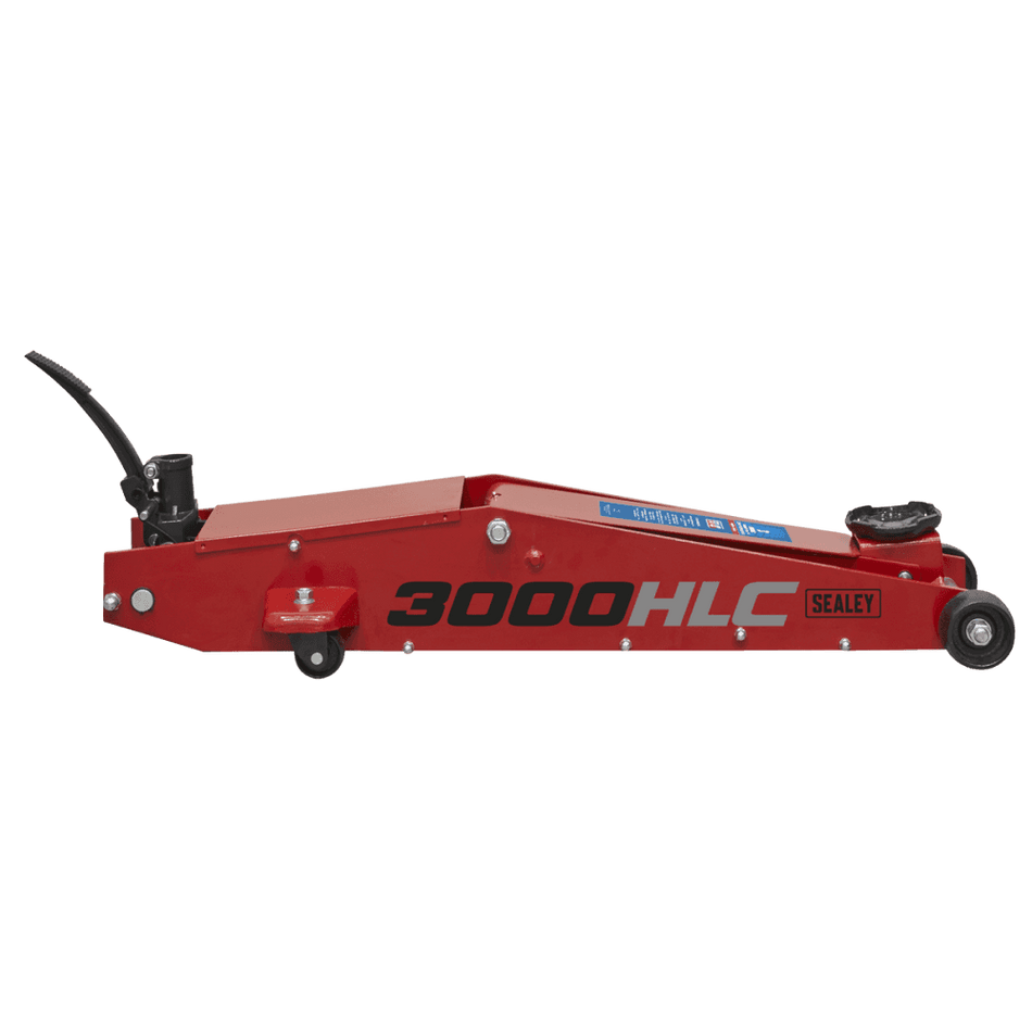 Sealey Trolley Jack 3tonne Long Reach High Lift Commercial Model No-3000HLC