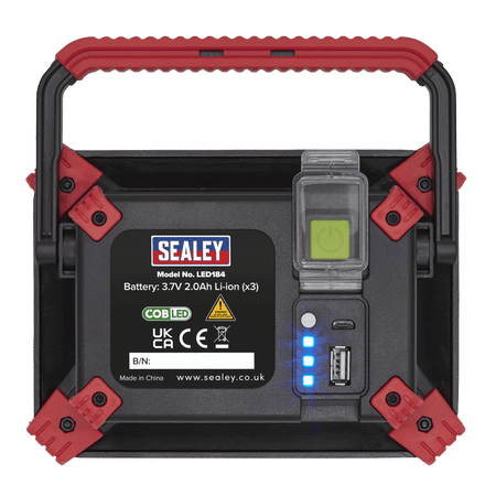 Sealey Rechargeable Portable Floodlight + Power Bank 20W COB LED Model No-LED184
