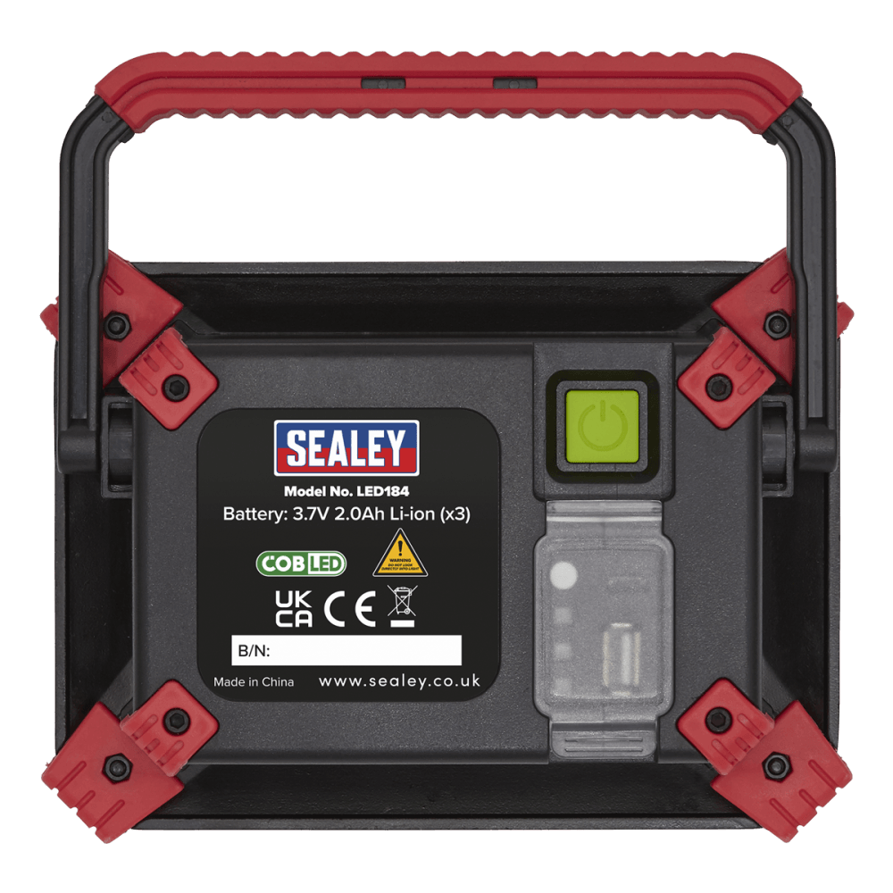 Sealey Rechargeable Portable Floodlight + Power Bank 20W COB LED Model No-LED184