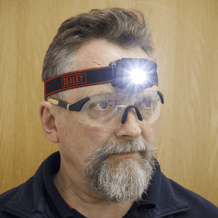 Sealey Rechargeable Head Torch 3W CREE XPE LED Auto Sensor Model No-HT102R